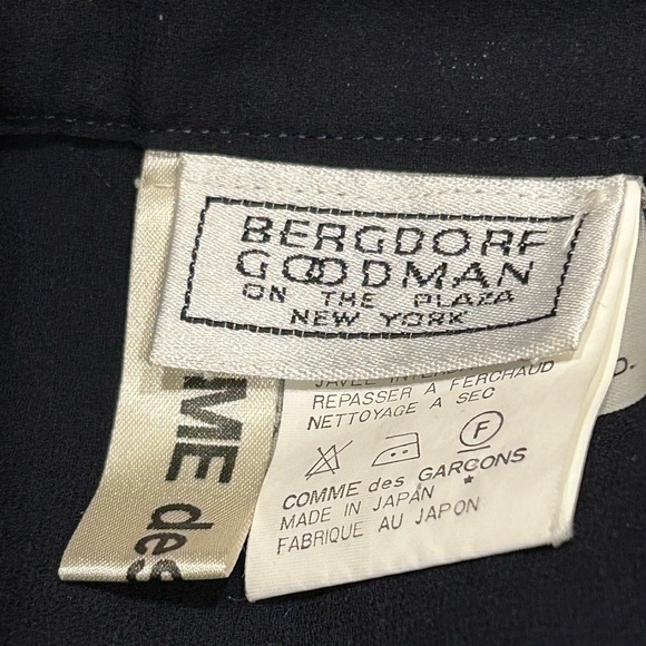 Vintage Comme des Garcons for Bergdorf Goodman Knee-length Skirt Side Zip Size M - Picture 3 of 7